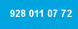 928 011 07 72